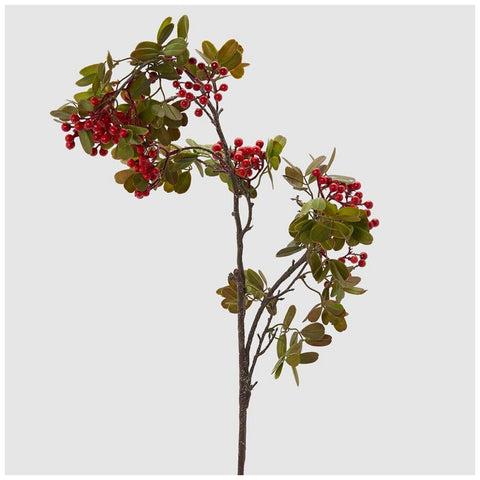 EDG - Enzo De Gasperi Christmas branch Lentisk Bell with berries H97 cm