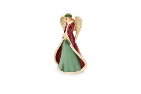 Nuvole di Stoffa Statuina Angelo di natale in resina 10x15xH25.5 Cm 2 varianti (1 unità)