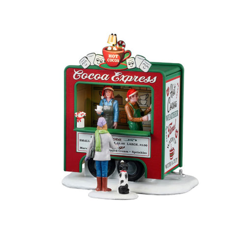 LEMAX Coffret deux pièces Kiosque lumineux "Cocoa Express" H12,8 x 11,7 x 7,7 cm