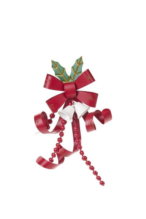 Décoration de Noël en tissu Nuages ​​Nœud "Christmas Story" 15x7x30 cm