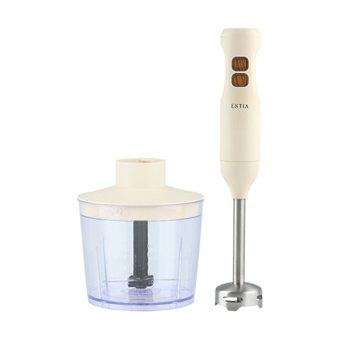 Estia Home Frullatore a immersione elettrico, lame in titanio e barattolo 500ml "Pure Cream"