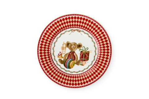 Nuvole di stoffa Set 2 piatti dolce/frutta di natale
