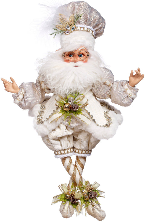 GOODWILL Mark Roberts Elfo di natale Polo Nord "North Pole White Christmas Elf Doll" medio H50 cm