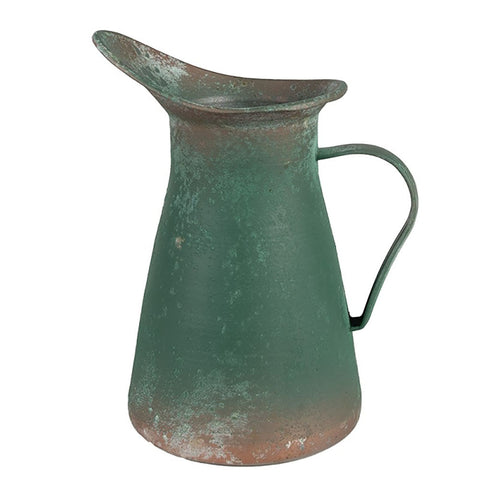 Clayre & Eef Brocca vaso metallo anticato 21x15x25 cm