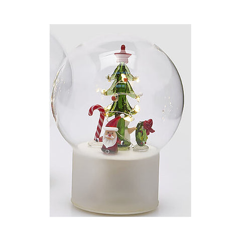 EDG Sfera di natale in vetro con LED e movimento D15 H18 cm 3varianti (1unità)