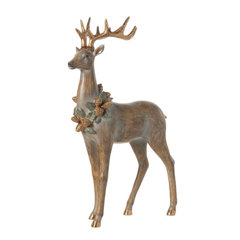 L'arte di Nacchi Statuina Renna di natale in resina 32x14xH49 cm