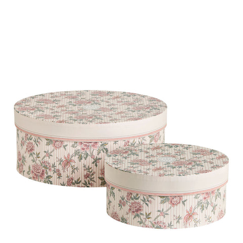 Mathilde M Set 2 scatole portaoggetti con fiori "Marquise"