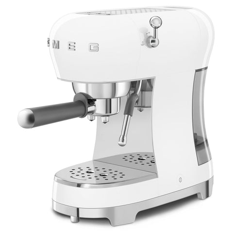 SMEG Macchina caffè espresso 2 tazze acciaio inox bianco 330x149x329 mm