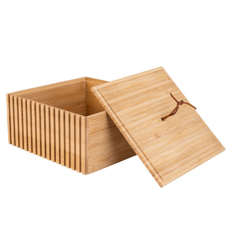 Estia Home Scatola Porta oggetti / Organizer "Bambo Essential" 15x15xH7 cm