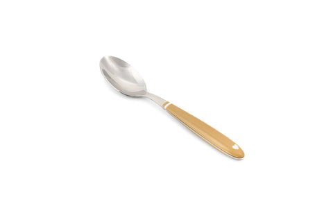 Nuvole di Stoffa Set 24 posate in acciaio inox servizio per 6 persone manico giallo