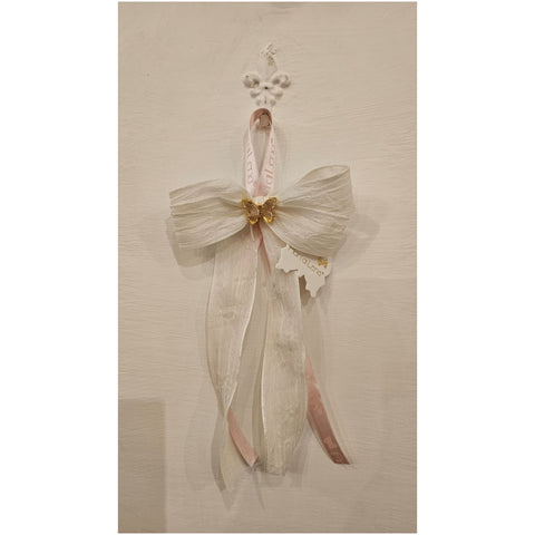 Fiori di Lena Fiocco Segnaposto con applicazione Farfalla 10xH20 cm - Angelica Home Stabia