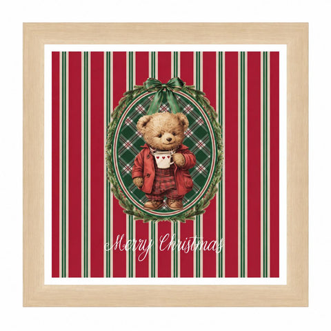 Blanc Mariclò Quadro di natale in legno 30x4x30 cm 4 varianti(1 unità)