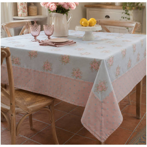L'Atelier 17 Tovaglia in cotone con pois "Charlotte" 160x220 cm 2 varianti(1 unità)