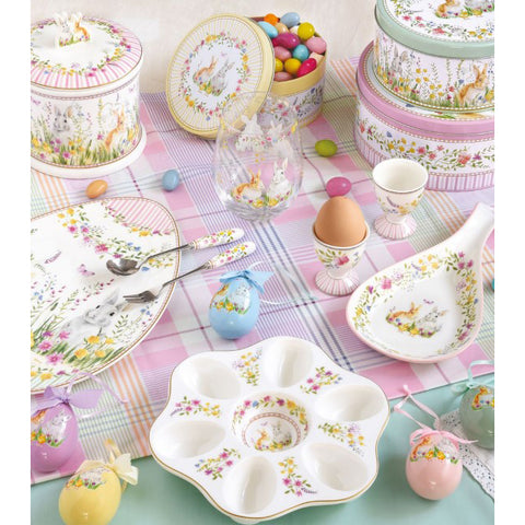 Easy Life Set 2 porta uova pasquali "Happy Easter" H6.5 cm