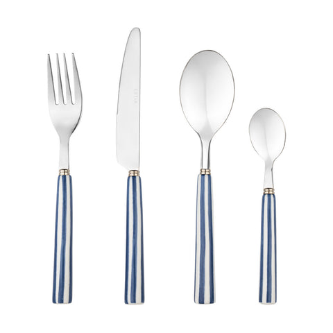 Estia Home Set 16 posate in acciaio inossidabile Ligne Blue 18/0
