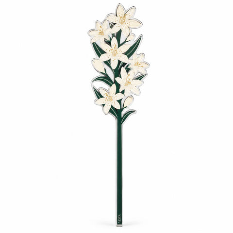 Vesta Fiore decorativo grande in cristallo acrilico H58 cm