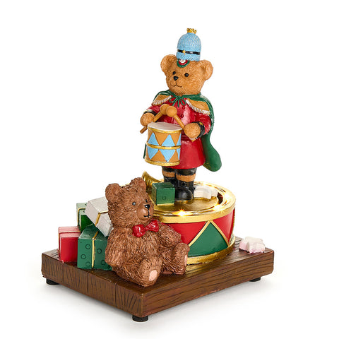 Cloth Clouds Music box with led and music "Bear Wonderland" 12.7x10.5x15.8 cm