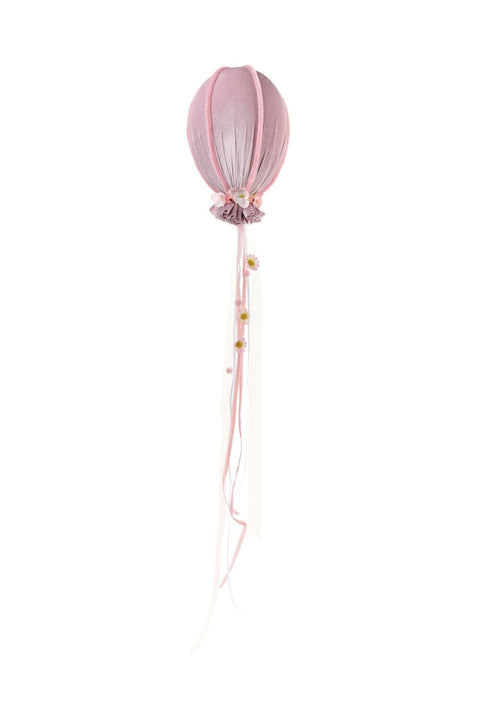 Nuvole di Stoffa Decoro Mongolfiera effetto velluto da appendere 11x11xH19 cm 4 varianti(1 unità)