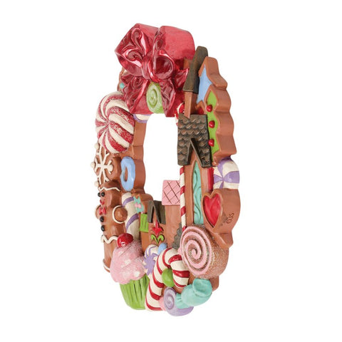 Enesco Ghirlanda di natale da appendere "Gingerbread Wall" D16x2 cm
