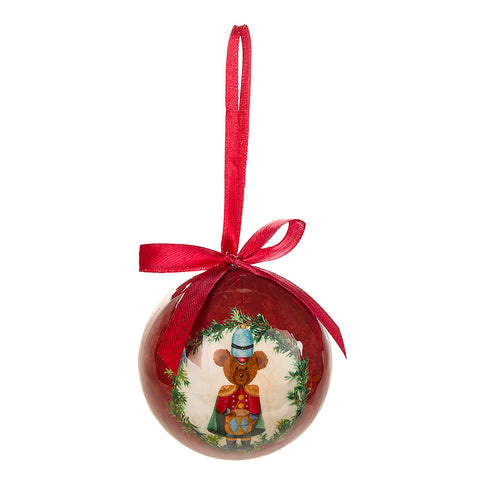 Nuvole di Stoffa Set 14 Palline con confezione "Bear Wonderland", vintage D7.5 cm