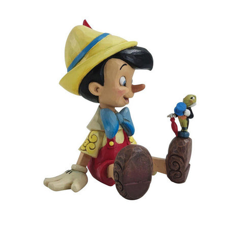 Enesco Jim Shore Statuina Pinocchio e Grillo Parlante 9.5x15xH15 cm