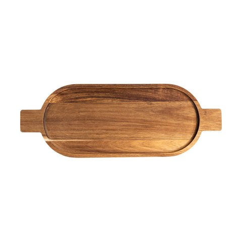 Estia Home Vassoio da portata ovale in legno "Allure" 49x18x2 cm