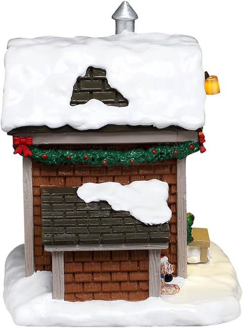 LEMAX Edificio luci led "Ski Patrol Summit Station" H9.8x12.7x9.3 cm