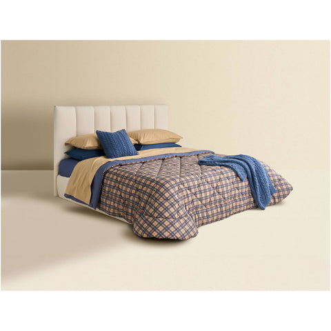 Bianco Perla Trapunta matrimoniale invernale in cotone "Lennon" 270x270 cm