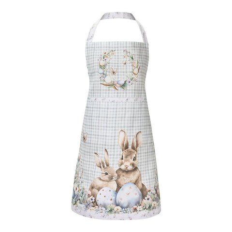 Nuvole di Stoffa Grembiule donna da cucina di pasqua in cotone "Rabbit PePen" 65x75 cm