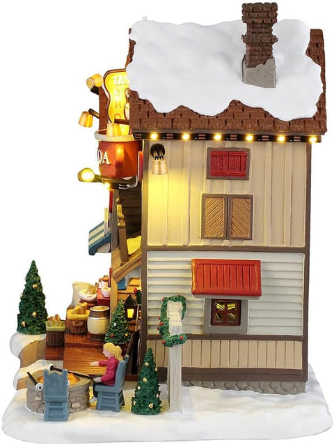 LEMAX Edificio con luci led "The Cocoa Shanty" H21x16.2x20 cm