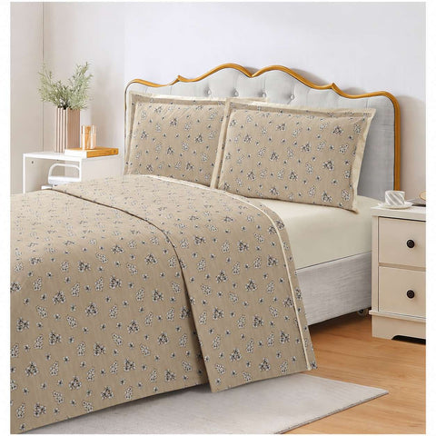 Art Deco Completo letto lenzuola matrimoniale in cotone + 2 federe "Tiffani Brigitte"