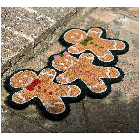 L'Atelier 17 Christmas doormat in glittered or shaped coconut "Xmas" 6 variants (1pc)