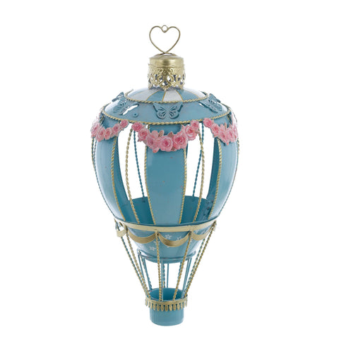 Blanc Mariclò Mongolfiera di Pasqua in metallo "Rococo" 22x22x42 cm 2 varianti(1 unità)