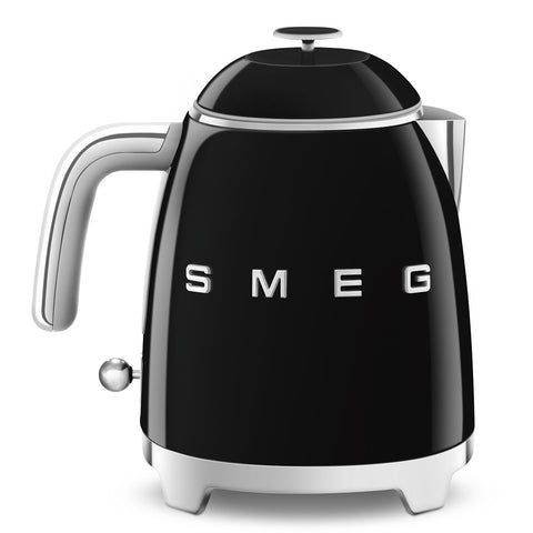 SMEG Smeg Mini Kettle in black stainless steel, 50s 200x200x152mm
