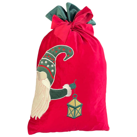 Sac de Noël en velours Clodette « Cirque de Noël » 70x48 cm 3 variantes (1 unité)
