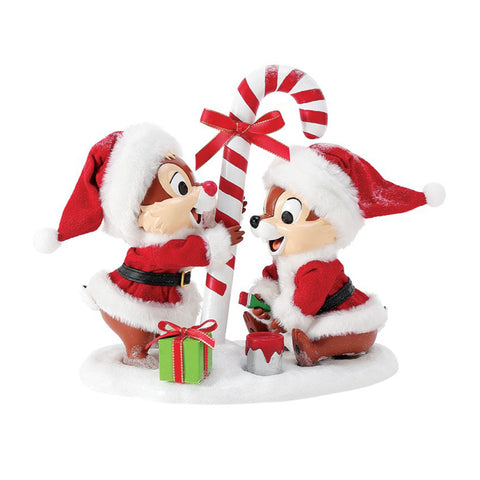 Department 56 Disney Statuine di natale Cip e Ciop "Too Sweet" 20.5x11.5xH18.5 cm