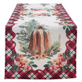 Blanc Mariclò Runner natalizio "La Patisserie" 50×180 cm - Angelica Home Stabia