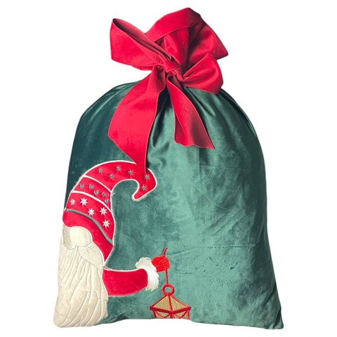Sac de Noël en velours Clodette « Cirque de Noël » 70x48 cm 3 variantes (1 unité)