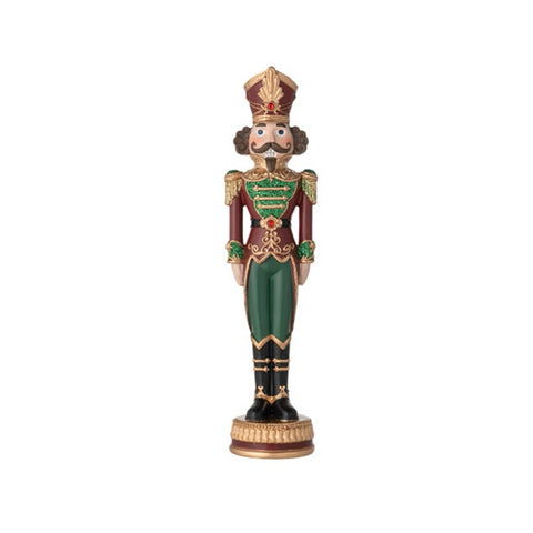 L'arte di Nacchi Statuina Soldato Schiaccianoci in resina 9x9xH35 cm