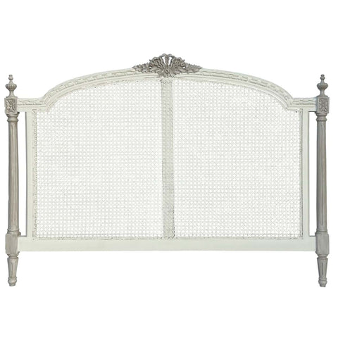 Blanc Mariclò Ivory/beige wooden headboard "Proserpina" Shabby Chic 180x6xH124 cm