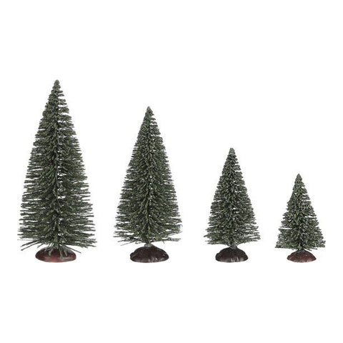 Luville Set 21 alberi verdi per villaggio di natale