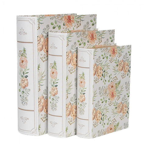 Clayre & Eef Set 3 Scatole Libri 29x24x7/25x20x6/22x16x5 cm
