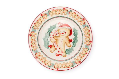 Nuvole di Stoffa Set dolce piatto + paletta "DELICIOUS CHRISTMAS" ceramica D26,7 cm