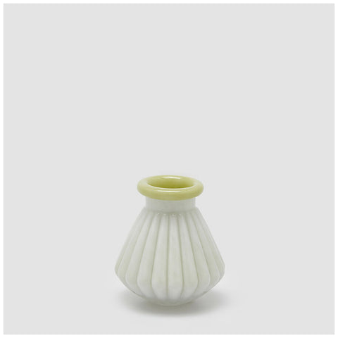 Edg Enzo de Gasperi Striped glass vase with rim D12xH13 cm 4 variants (1 unit)