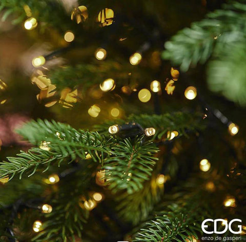 EDG Albero di natale pino luxury abete sintetico 6000 mini led Ø163 H270 cm