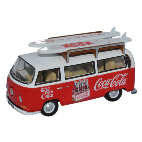 Oxford Diecast Modellino Camper VW T2 Bay Windows Coca-Cola 1:76