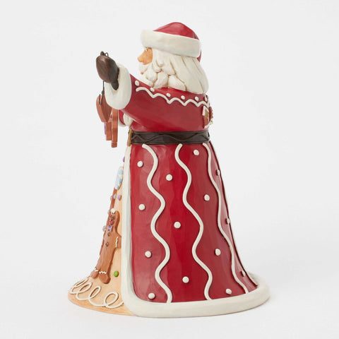 Figurine Enesco Père Noël avec biscuit, Jim Shore H 25,5 cm