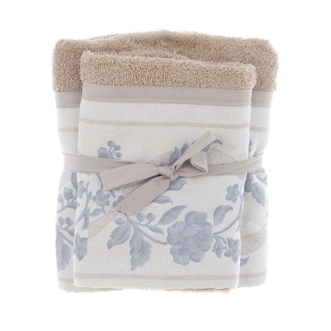 Blanc Mariclò Pair of Shabby Chic cotton towels 40x60 - 60x100 cm 2 variants