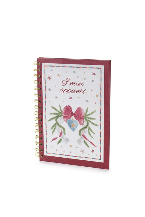 Cloth Clouds Christmas Lined Recipe Book (80 Sheets) "Carousel"