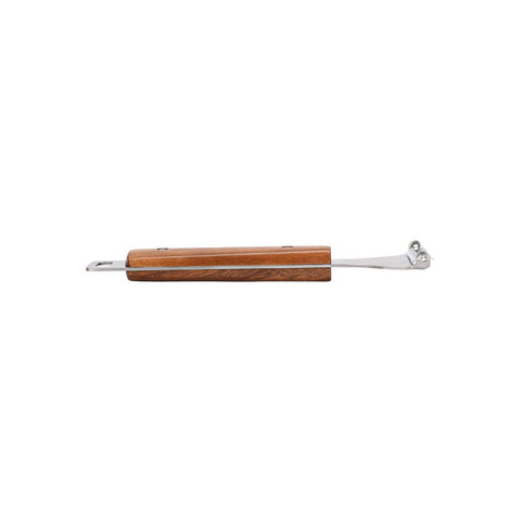 Estia Home Économe en acier inoxydable, manche en bois « Allure » 19x5.5 cm